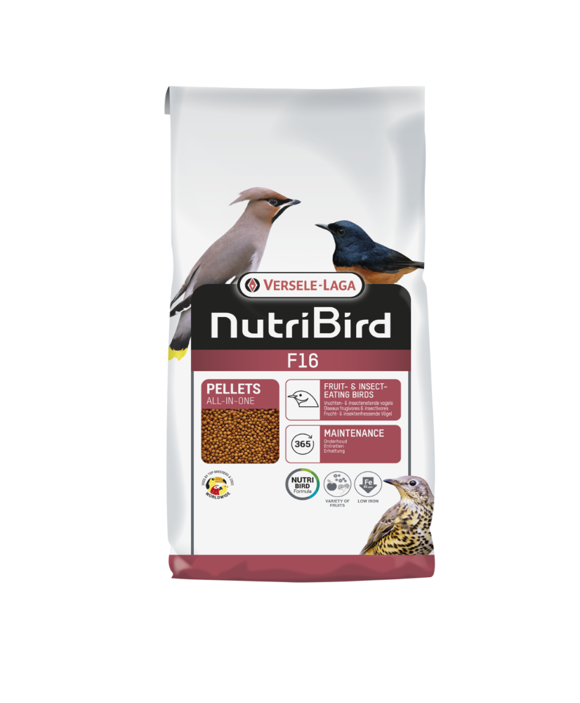 Nutribird F16 (granulés extrudés pour oiseaux frugi- et insectivores) 800g