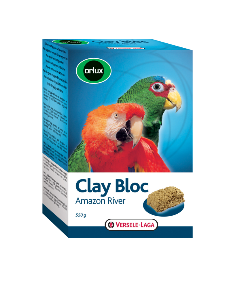 Clay Bloc Amazon River (Bloc d'argile pour grandes perruches & perroquets)