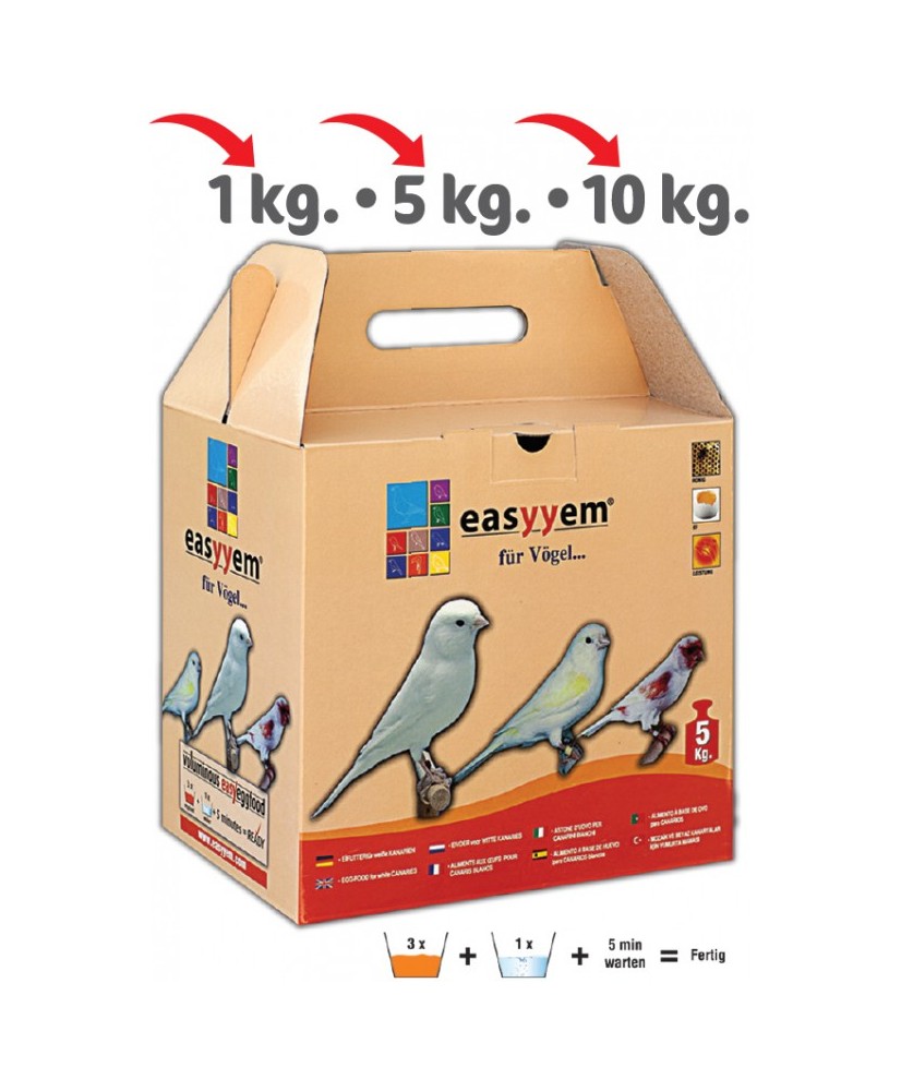 Easyyem Pâtée aux œufs canari blanc  5kg