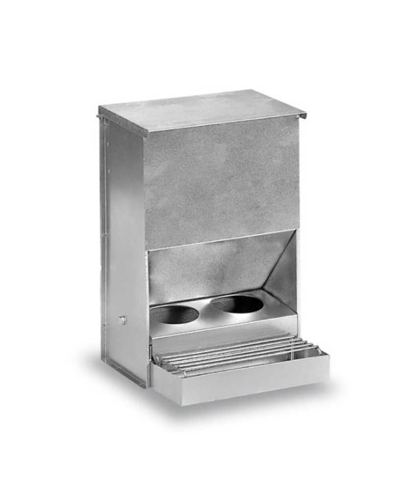 Mangeoire galvanique aves 2 trous