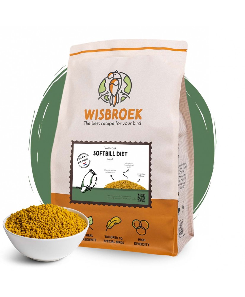 Wisbroek softbill diet small (Granulés extrudés pour oiseaux frugivores) 3 kg