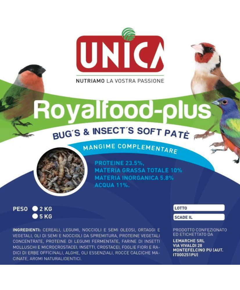 Royalfood Plus Insects 2kg (pâtée d’insectes, 23.5% protéines)