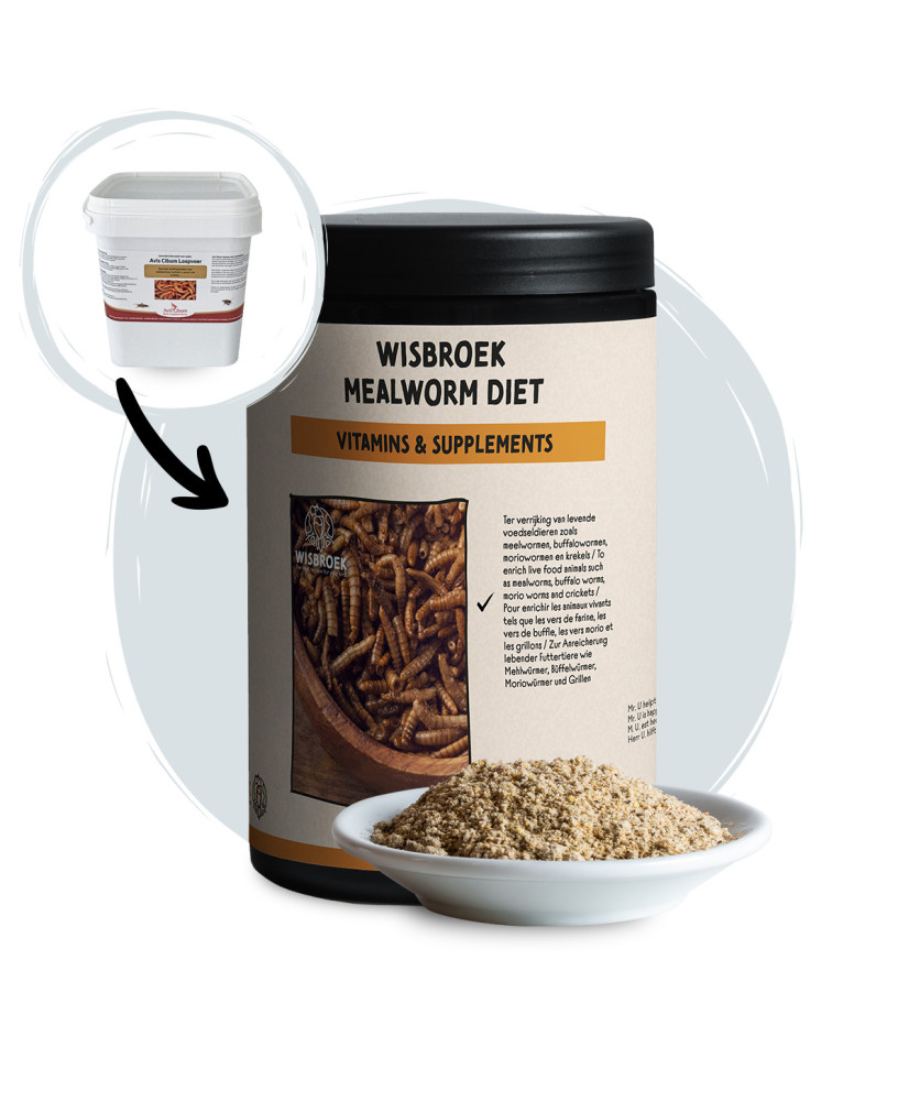 Wisbroek Mealworm Diet (mix pour enrichir de vers de farine)  750g