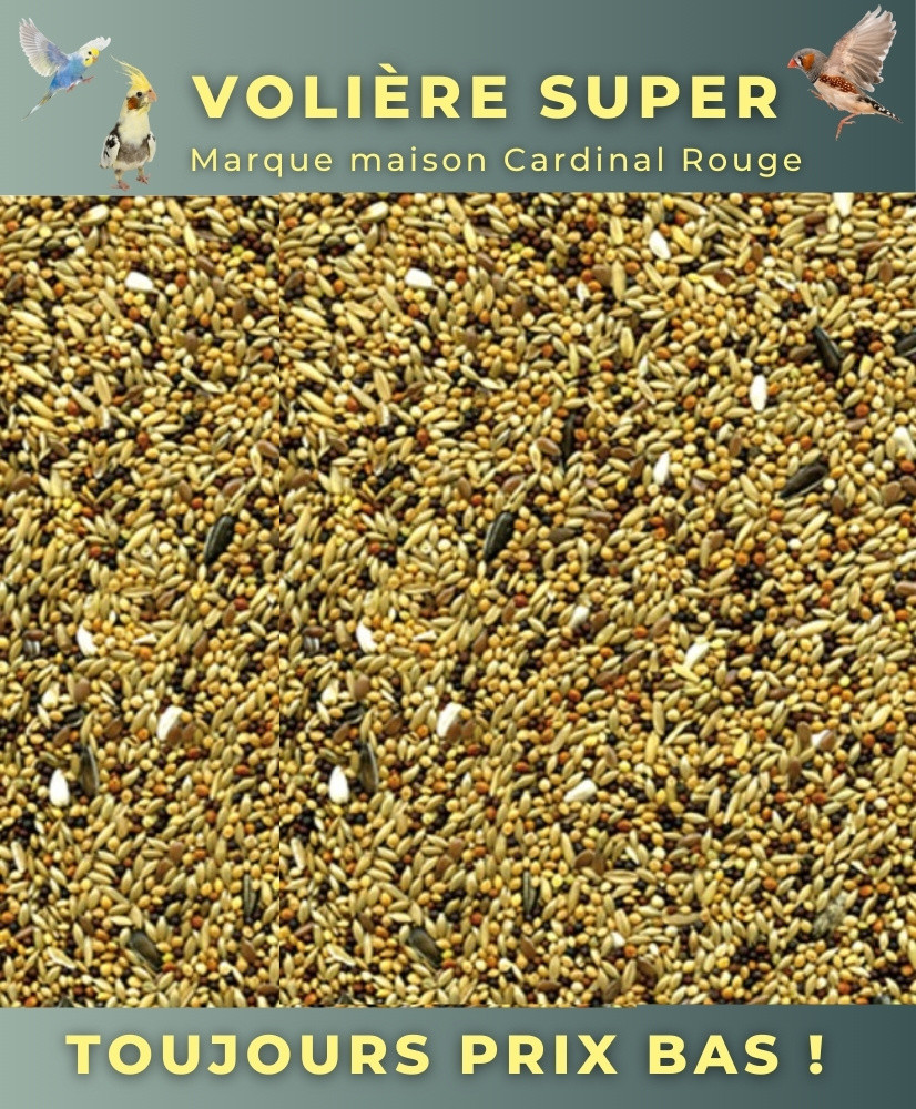 Volière Super 20kg - Cardinal Rouge