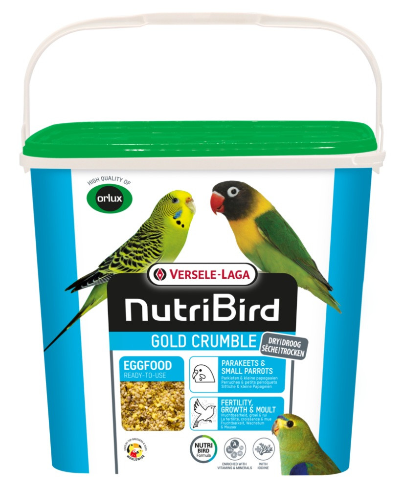 Nutribird Gold Crumble Perruches 4kg (Orlux pâtée aux oeufs sèche perruches)