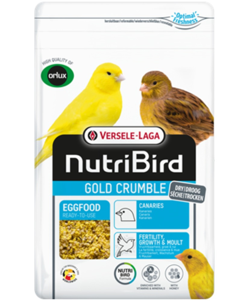 Nutribird Gold Crumble Canaris 1kg (Orlux pâtée aux oeufs sèche canaris)