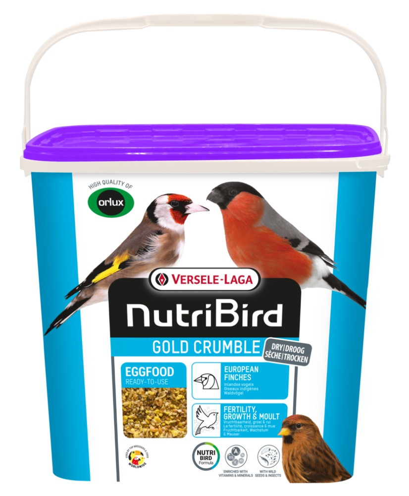 Nutribird Gold Crumble Oiseaux Indigènes 4kg (Orlux pâtée aux oeufs sèche oiseaux indigènes)
