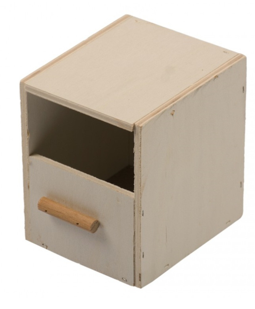 Nichoir oiseaux exotiques 1/3 ouvert