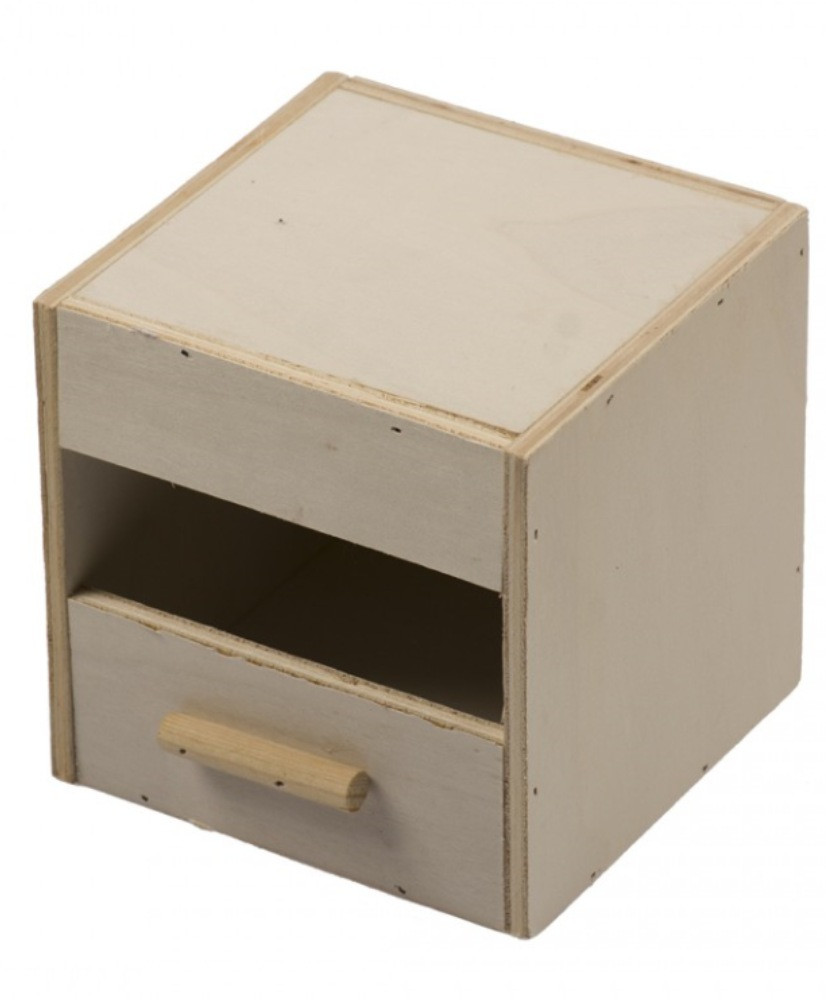 Nichoir oiseaux exotiques 1/3 ouvert volière