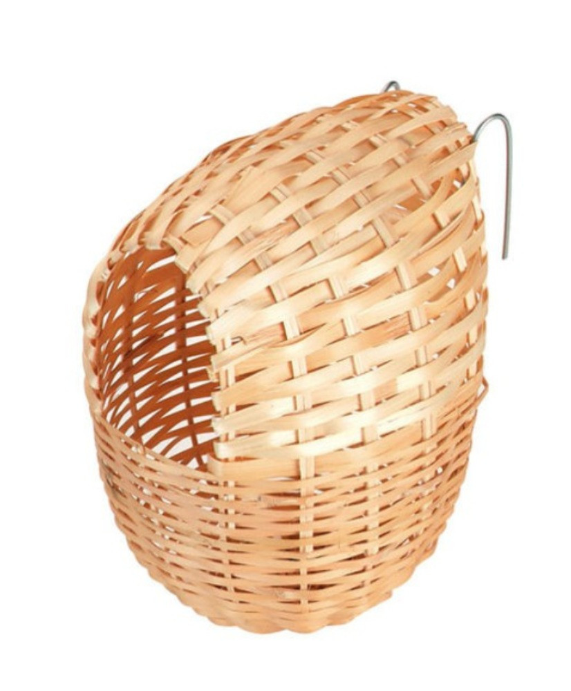 Nid exotique fermé rotin petite 11cm