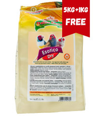 Manitoba Dolce Forno Esotico Dry 5kg + 1kg GRATUIT (Pâtée aux oeufs sèche oiseaux exotiques)