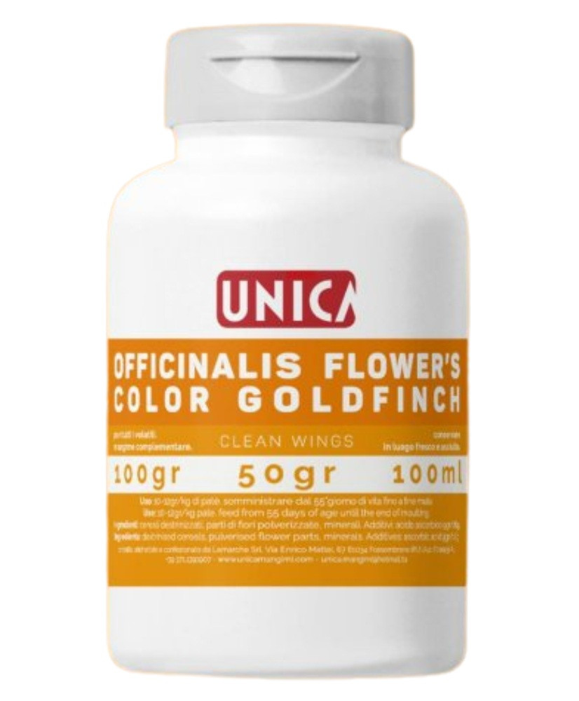 Unica Flower’s Color Goldfinch 100g (colorant pour chardonnerets)