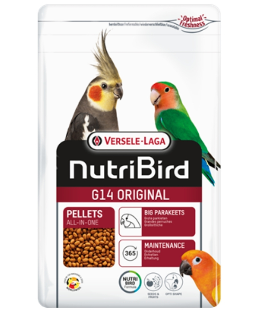 Nutribird G14 Original 1kg - Aliment d'entretien pour grandes perruches