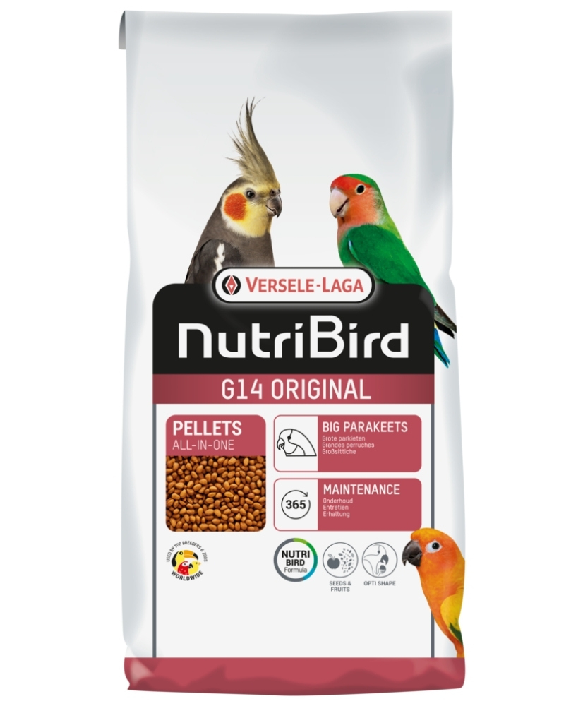 Nutribird G14 Original 10kg - Aliment d'entretien pour grandes perruches