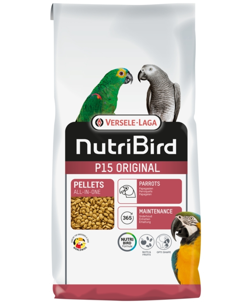 Nutribird P15 Original 10 kg - aliment d'entretien pour perroquets