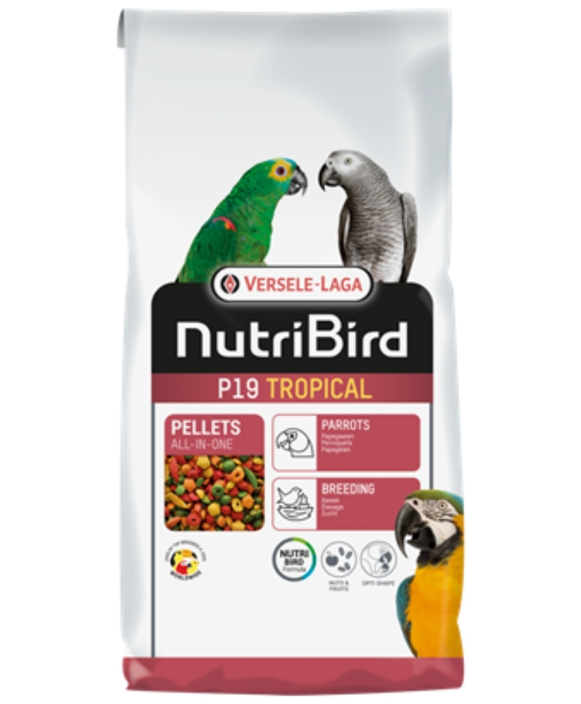 Nutribird P19 Tropical 10 kg - aliment d'élevage pour perroquets