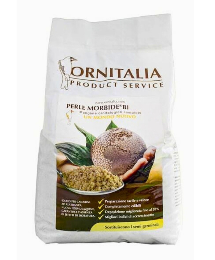 Perle Morbide blanche 4kg - Ornitalia