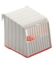 Nichoir en plastique orange/blanc (sans nid)